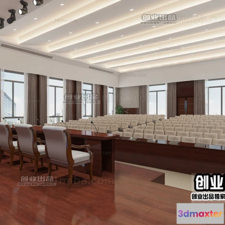 1124868 - 3D SCHOOL INTERIOR (VRAY) - LECTURE HALL 3D SCENES - 020