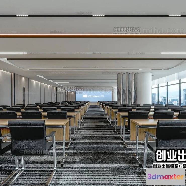 1124872 - 3D SCHOOL INTERIOR (VRAY) - LECTURE HALL 3D SCENES - 022