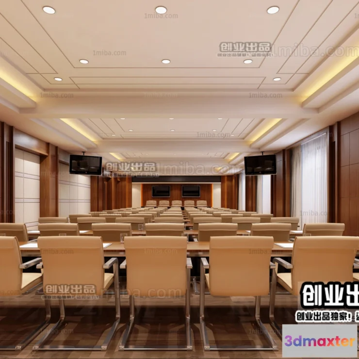 1124878 - 3D SCHOOL INTERIOR (VRAY) - LECTURE HALL 3D SCENES - 025