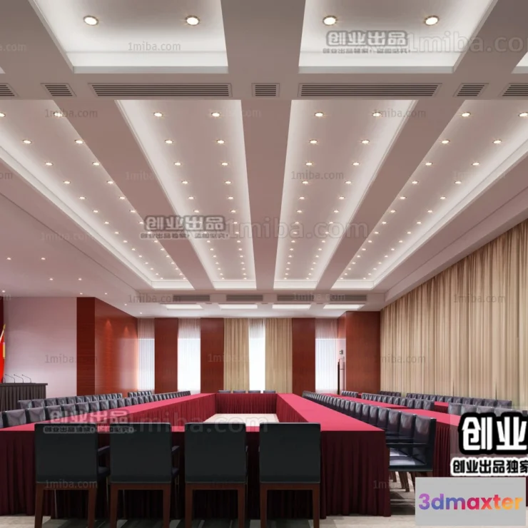 1124882 - 3D SCHOOL INTERIOR (VRAY) - LECTURE HALL 3D SCENES - 027