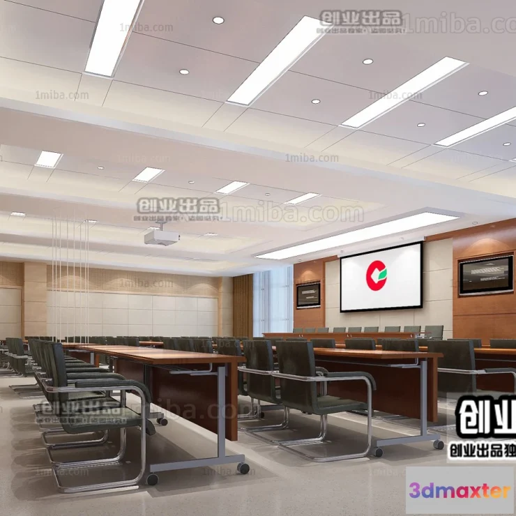 1124892 - 3D SCHOOL INTERIOR (VRAY) - LECTURE HALL 3D SCENES - 032