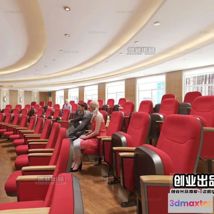 1124898 - 3D SCHOOL INTERIOR (VRAY) - LECTURE HALL 3D SCENES - 035