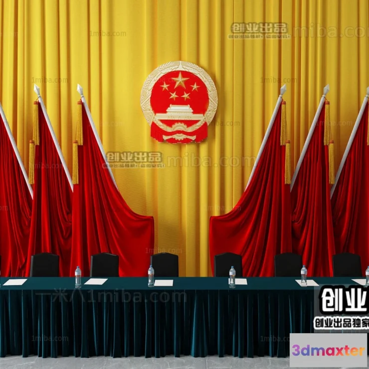 1124900 - 3D SCHOOL INTERIOR (VRAY) - LECTURE HALL 3D SCENES - 036