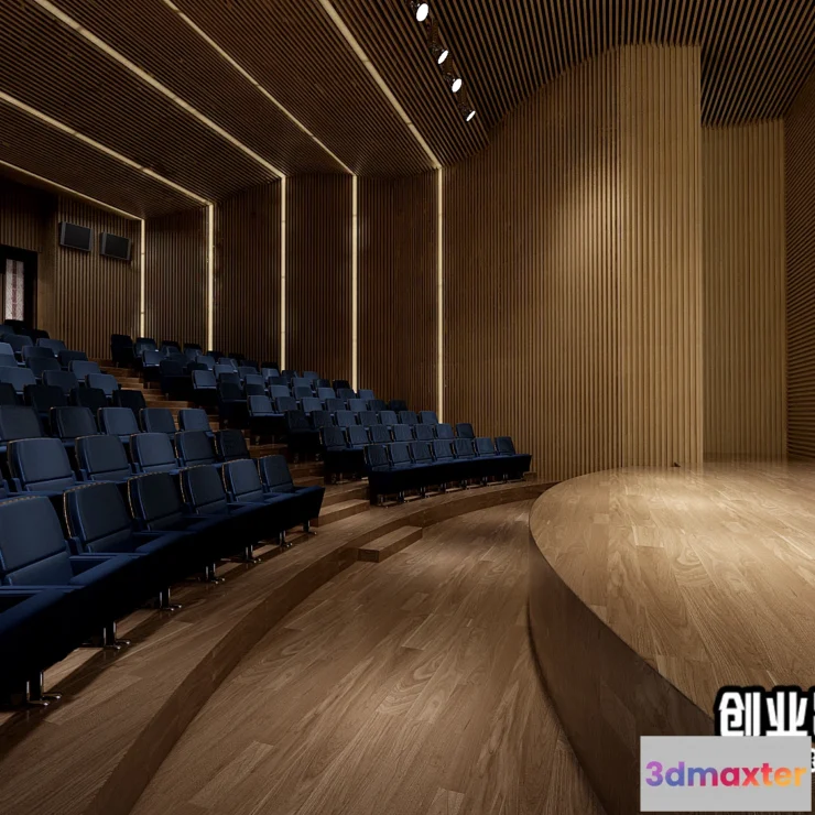 1124914 - 3D SCHOOL INTERIOR (VRAY) - LECTURE HALL 3D SCENES - 043