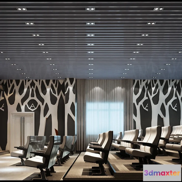 1124920 - 3D SCHOOL INTERIOR (VRAY) - LECTURE HALL 3D SCENES - 046