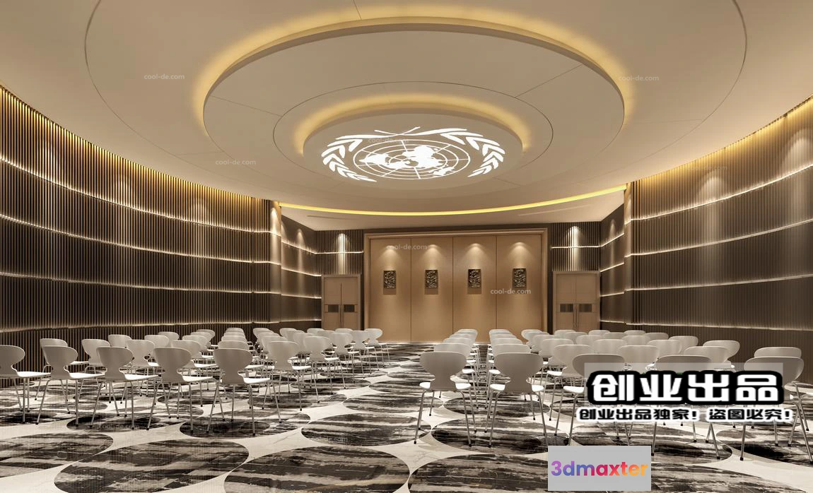 1124924 - 3D SCHOOL INTERIOR (VRAY) - LECTURE HALL 3D SCENES - 048