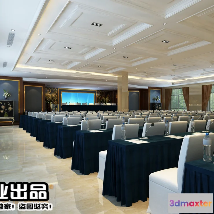 1124928 - 3D SCHOOL INTERIOR (VRAY) - LECTURE HALL 3D SCENES - 050