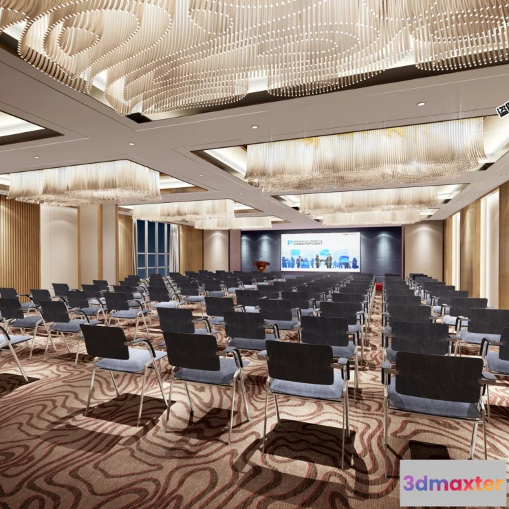 1124946 - 3D SCHOOL INTERIOR (VRAY) - LECTURE HALL 3D SCENES - 059