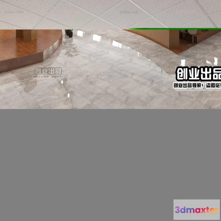 1124950 - 3D SCHOOL INTERIOR (VRAY) - LECTURE HALL 3D SCENES - 061