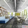1124958 - 3D SCHOOL INTERIOR (VRAY) - LIBRARY 3D SCENES - 002