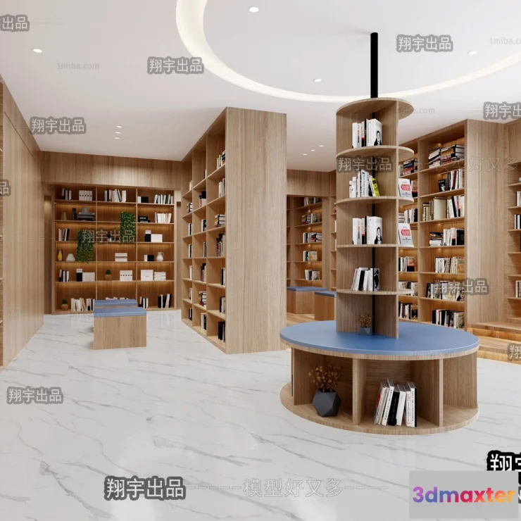 1124980 - 3D SCHOOL INTERIOR (VRAY) - LIBRARY 3D SCENES - 013