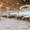 1125030 - 3D SCHOOL INTERIOR (VRAY) - CANTEEN 3D SCENES - 004