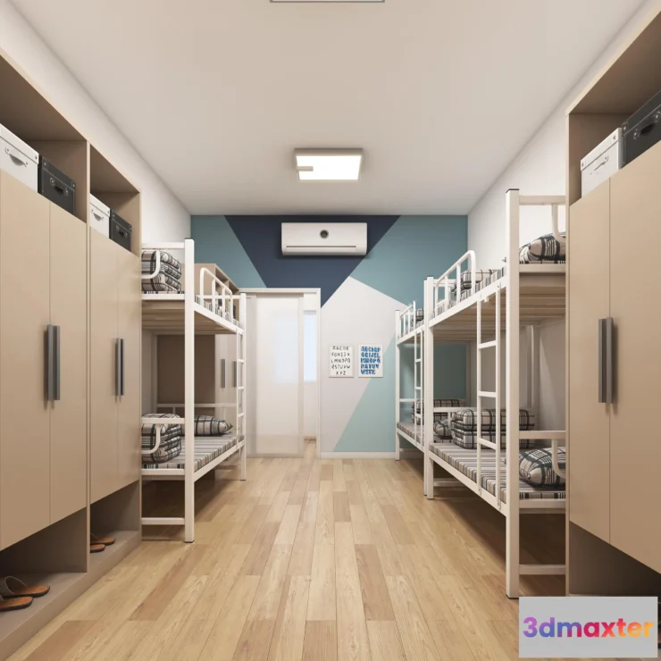 1125098 - 3D SCHOOL INTERIOR (VRAY) - DOMITORY 3D SCENES - 014