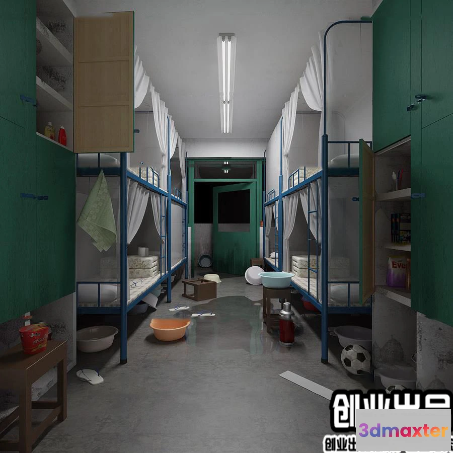 1125100 - 3D SCHOOL INTERIOR (VRAY) - DOMITORY 3D SCENES - 015