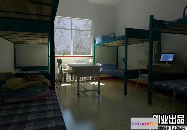 1125106 - 3D SCHOOL INTERIOR (VRAY) - DOMITORY 3D SCENES - 018