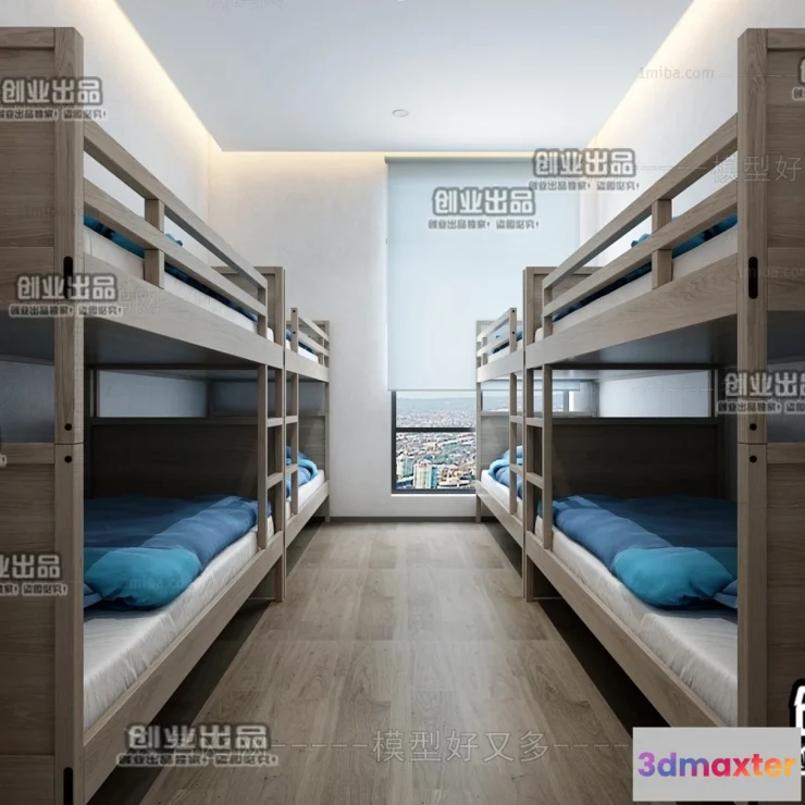 1125116 - 3D SCHOOL INTERIOR (VRAY) - DOMITORY 3D SCENES - 023