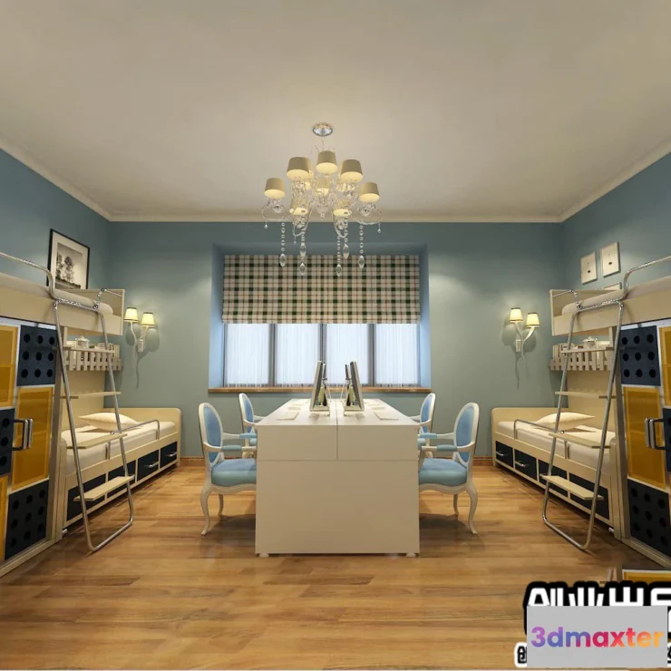 1125128 - 3D SCHOOL INTERIOR (VRAY) - DOMITORY 3D SCENES - 029