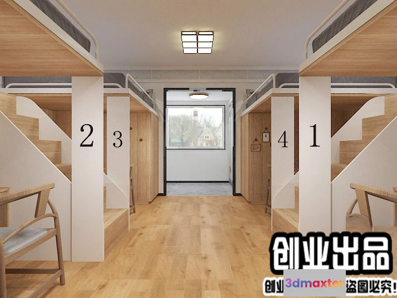 1125130 - 3D SCHOOL INTERIOR (VRAY) - DOMITORY 3D SCENES - 030