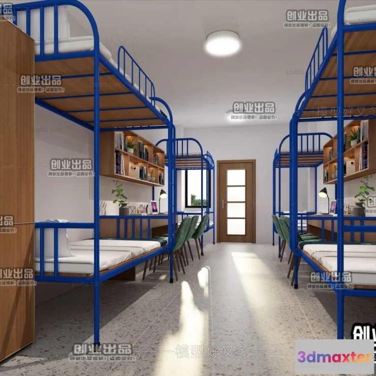 1125132 - 3D SCHOOL INTERIOR (VRAY) - DOMITORY 3D SCENES - 031