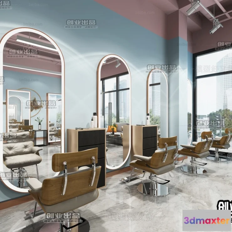 1125400 - HAIR SALON - 3D SCENES - VRAY RENDER - 007