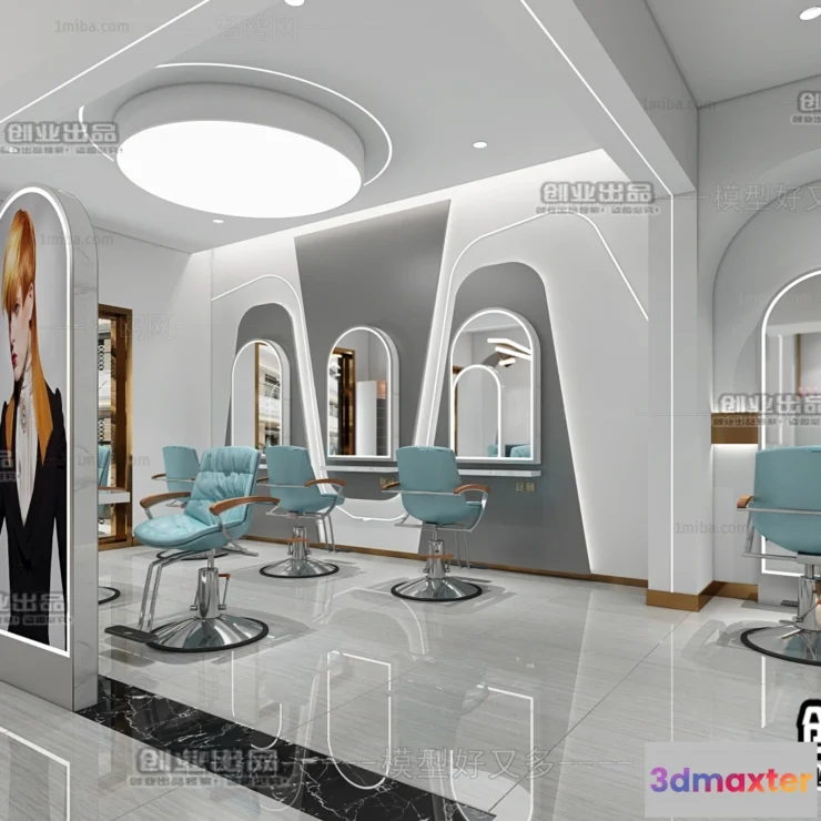 1125402 - HAIR SALON - 3D SCENES - VRAY RENDER - 008
