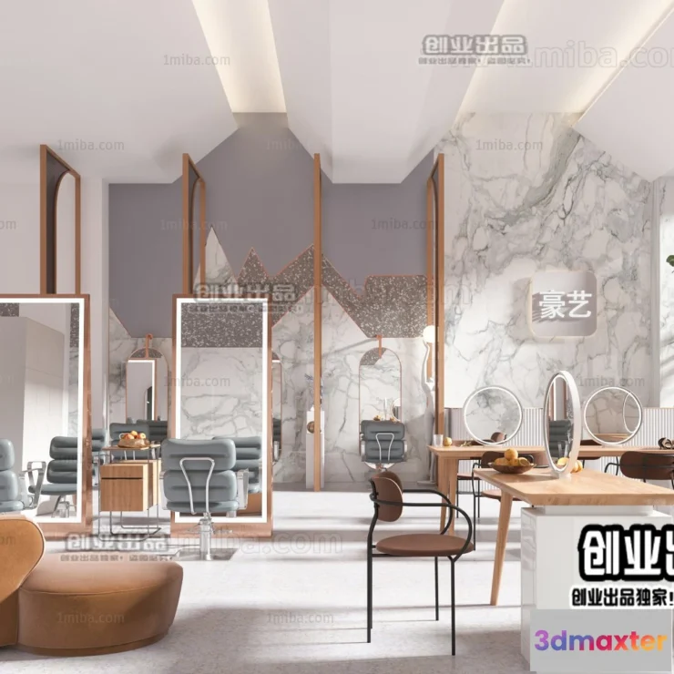 1125404 - HAIR SALON - 3D SCENES - VRAY RENDER - 009