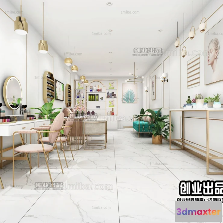 1125412 - HAIR SALON - 3D SCENES - VRAY RENDER - 013