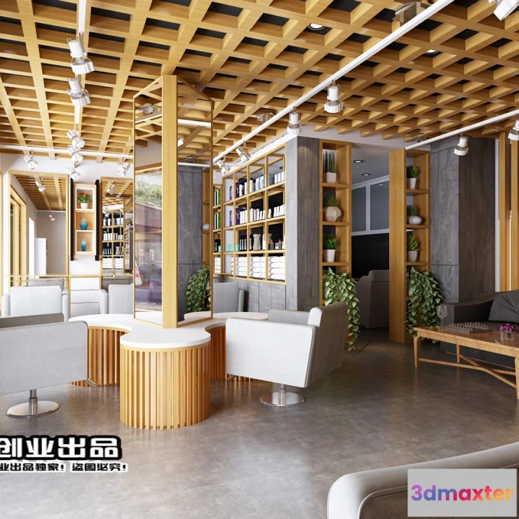 1125426 - HAIR SALON - 3D SCENES - VRAY RENDER - 020