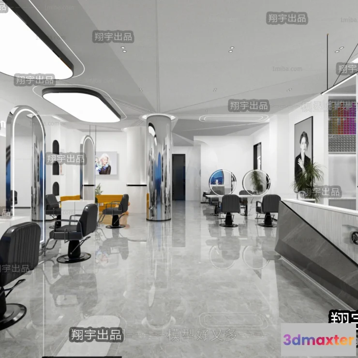 1125432 - HAIR SALON - 3D SCENES - VRAY RENDER - 023