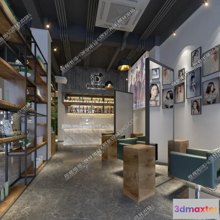 1125440 - HAIR SALON - 3D SCENES - VRAY RENDER - 027