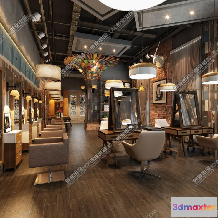 1125444 - HAIR SALON - 3D SCENES - VRAY RENDER - 029