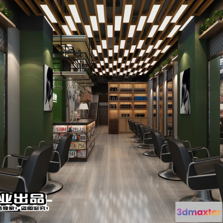 1125450 - HAIR SALON - 3D SCENES - VRAY RENDER - 032