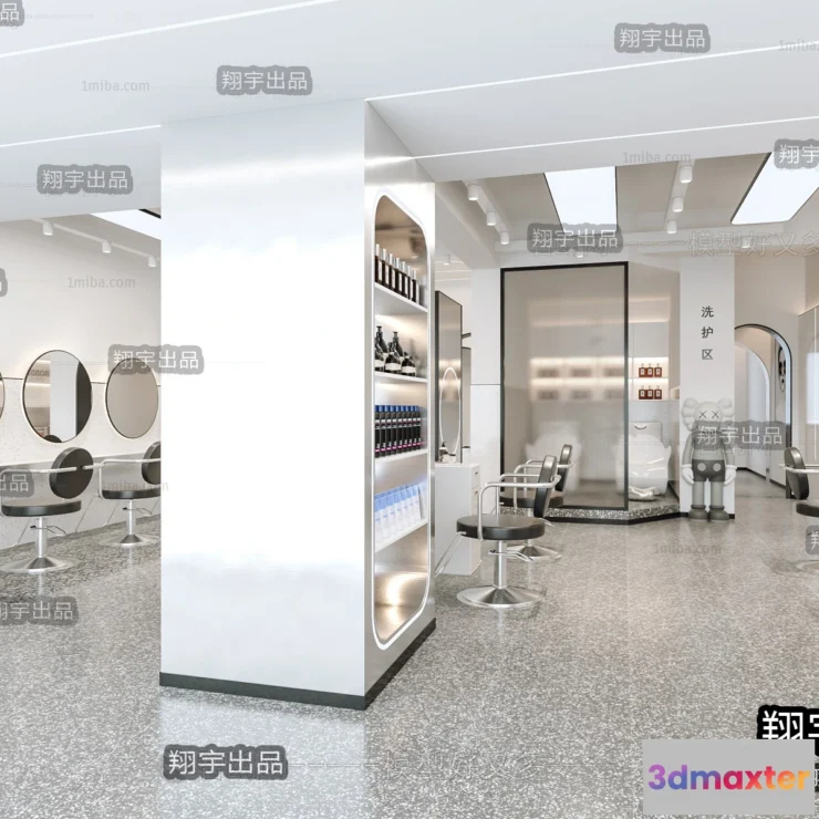 1125454 - HAIR SALON - 3D SCENES - VRAY RENDER - 034