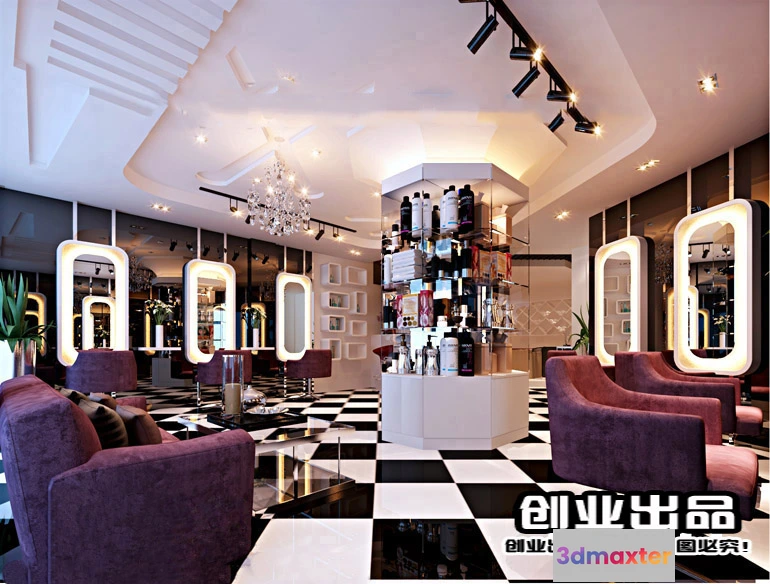 1125460 - HAIR SALON - 3D SCENES - VRAY RENDER - 037