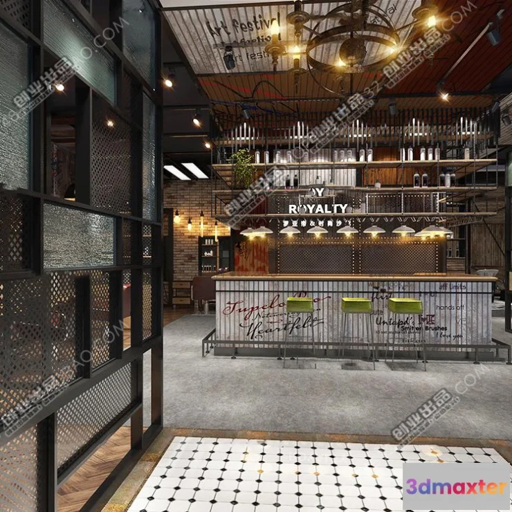 1125462 - HAIR SALON - 3D SCENES - VRAY RENDER - 038