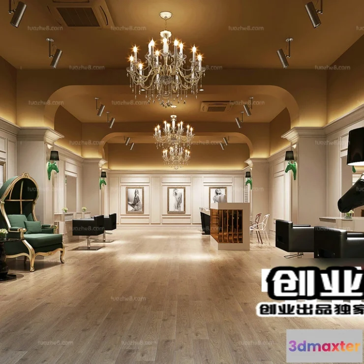 1125470 - HAIR SALON - 3D SCENES - VRAY RENDER - 042