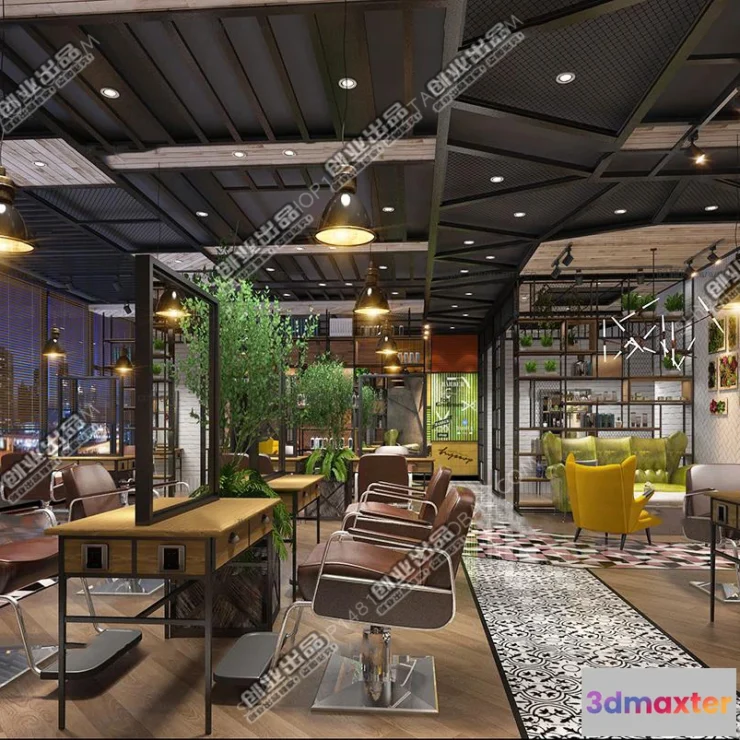 1125492 - HAIR SALON - 3D SCENES - VRAY RENDER - 053