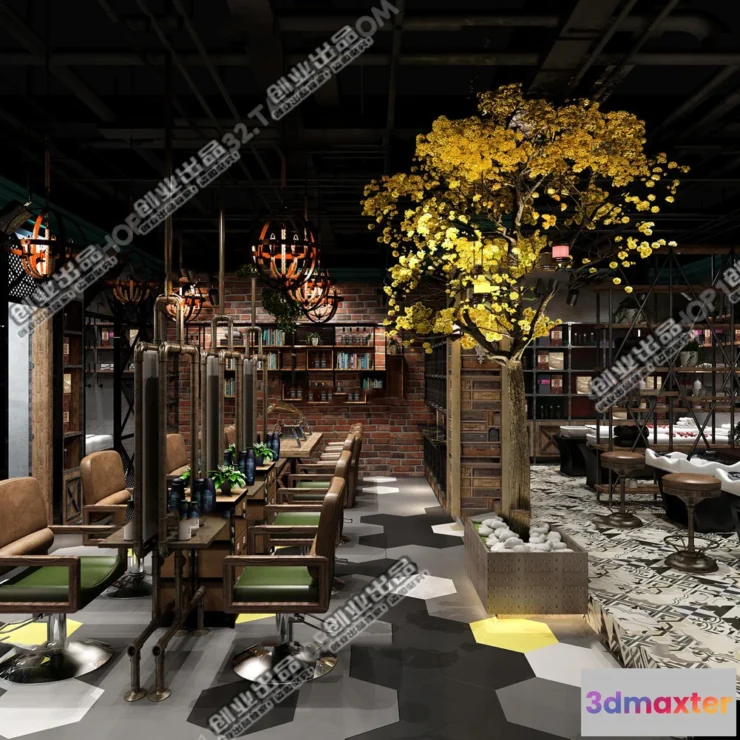 1125496 - HAIR SALON - 3D SCENES - VRAY RENDER - 055