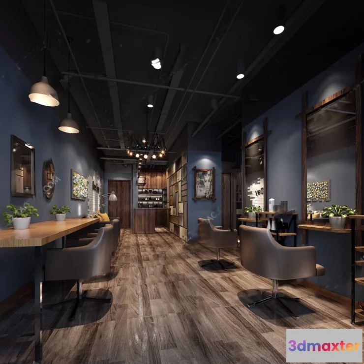 1125500 - HAIR SALON - 3D SCENES - VRAY RENDER - 057