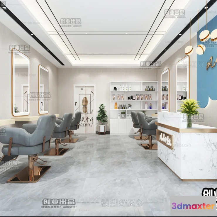 1125508 - HAIR SALON - 3D SCENES - VRAY RENDER - 061