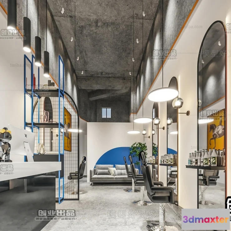 1125512 - HAIR SALON - 3D SCENES - VRAY RENDER - 063