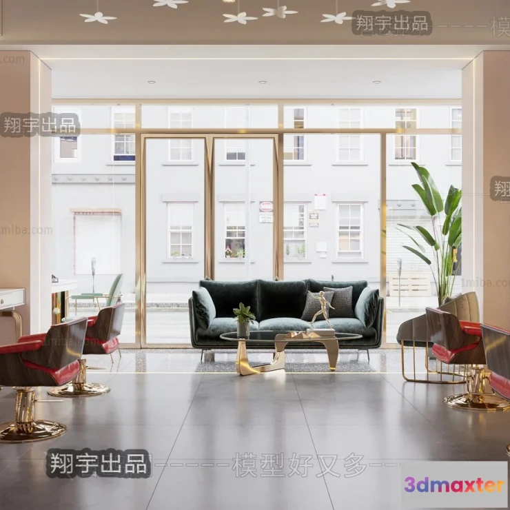 1125520 - HAIR SALON - 3D SCENES - VRAY RENDER - 067