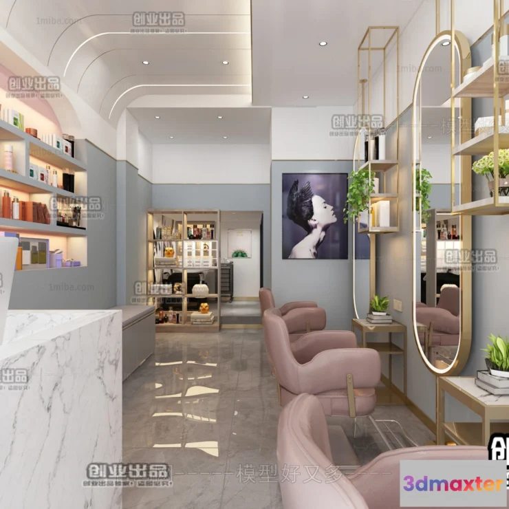 1125522 - HAIR SALON - 3D SCENES - VRAY RENDER - 068