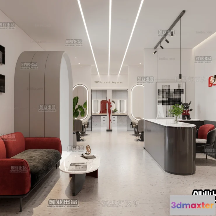 1125524 - HAIR SALON - 3D SCENES - VRAY RENDER - 069