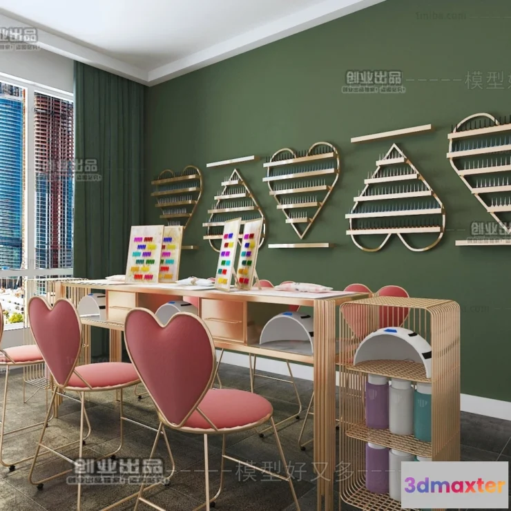 1125530 - NAILS SALON - 3D SCENES - VRAY RENDER - 003