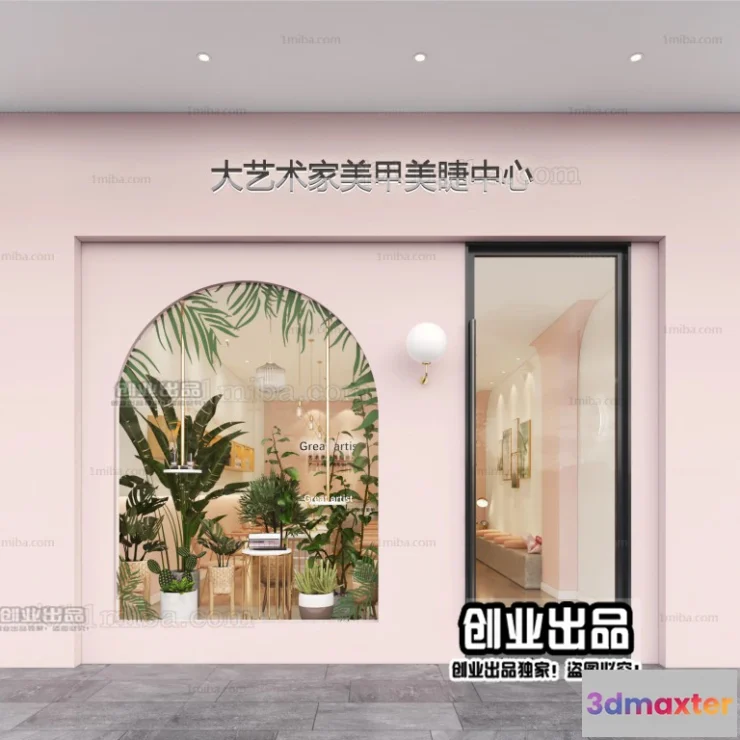 1125534 - NAILS SALON - 3D SCENES - VRAY RENDER - 005