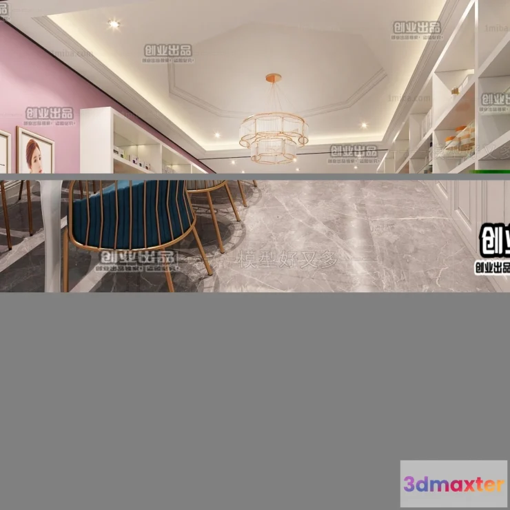 1125536 - NAILS SALON - 3D SCENES - VRAY RENDER - 006
