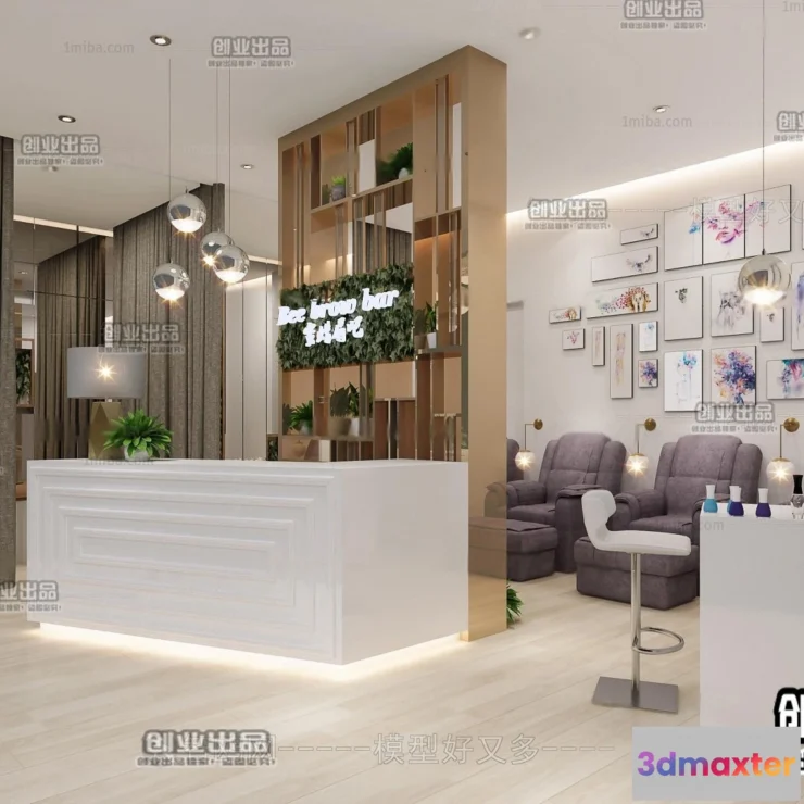 1125540 - NAILS SALON - 3D SCENES - VRAY RENDER - 008