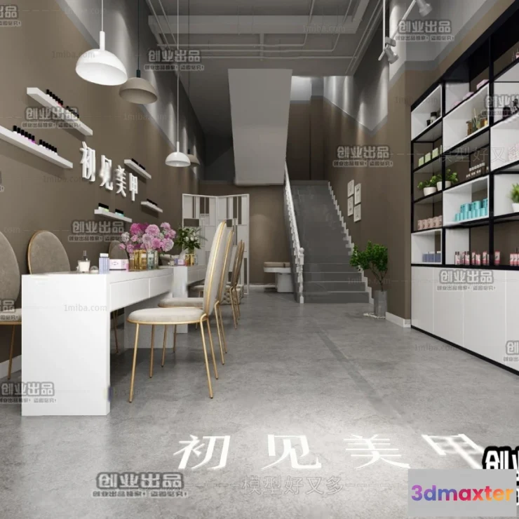 1125542 - NAILS SALON - 3D SCENES - VRAY RENDER - 009