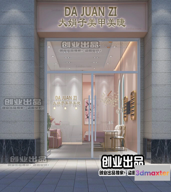 1125558 - NAILS SALON - 3D SCENES - VRAY RENDER - 017